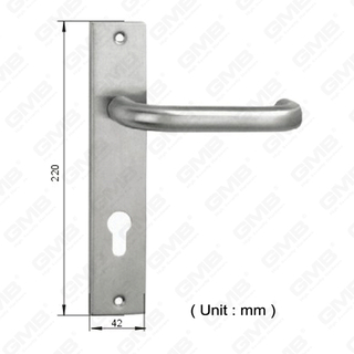 Manija de palanca de la palanca de la puerta de acero inoxidable de alta calidad #304 (SH87-SY02-SS)