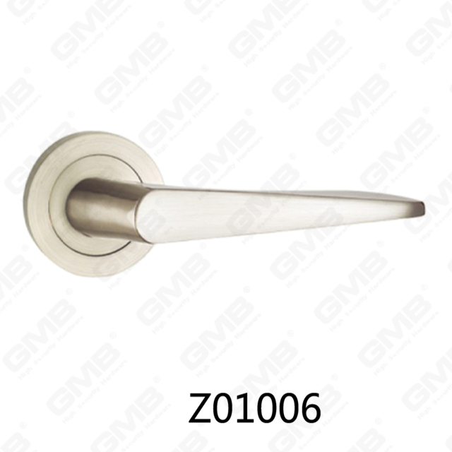 Asa de puerta de roseta de aluminio de aleación de zinc Zamak con roseta redonda (Z01006)