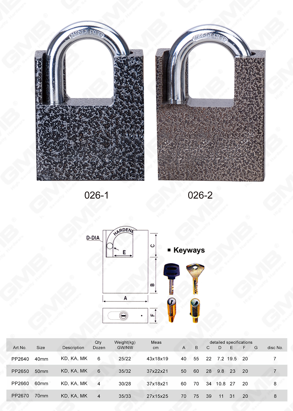 挂锁 网站 图 1_ 【026】 Coj&iacute;n de disco pintado de pl&aacute;stico protegido de Shackle-60
