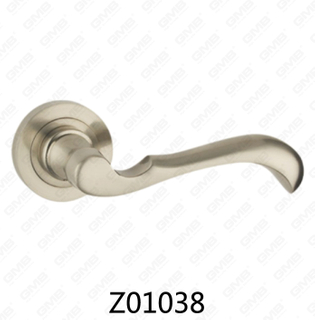 Asa de puerta de roseta de aluminio de aleación de zinc Zamak con roseta redonda (Z01038)