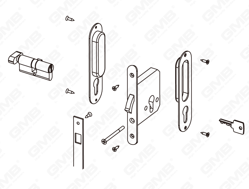 04 Lock_50sd-47 de acero inoxidable