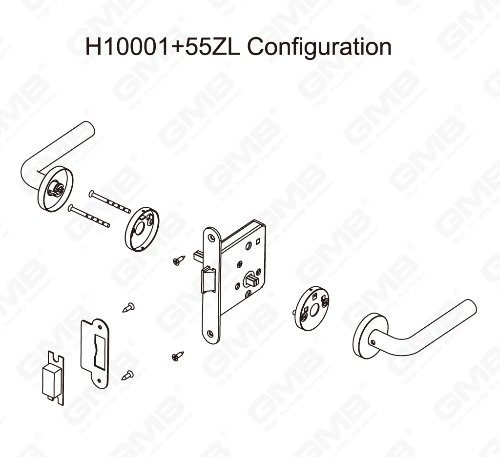 04 Lock_55zl-16 de acero inoxidable