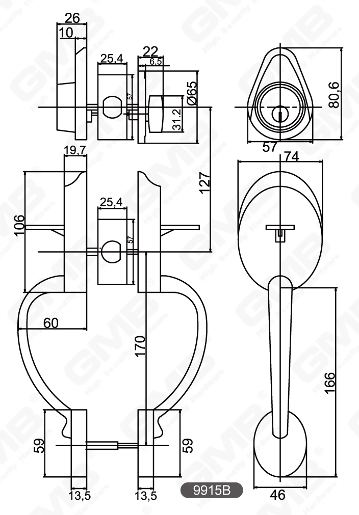01 Mango de agarre Serie de bloqueo-12