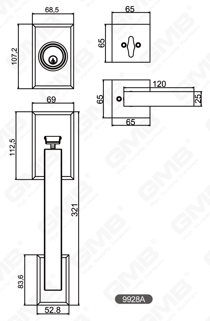01 Serie de bloqueo de mango de agarre-34
