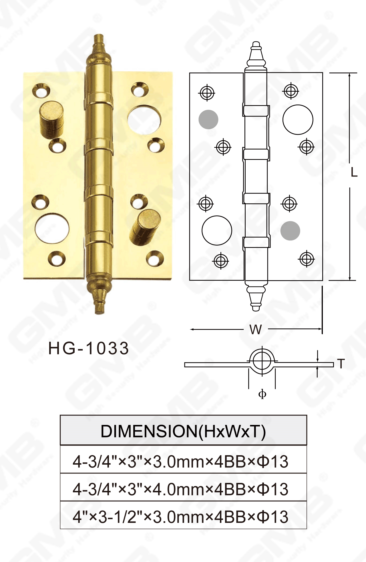 Serie de bisagras de lat&oacute;n_HG-1033-71