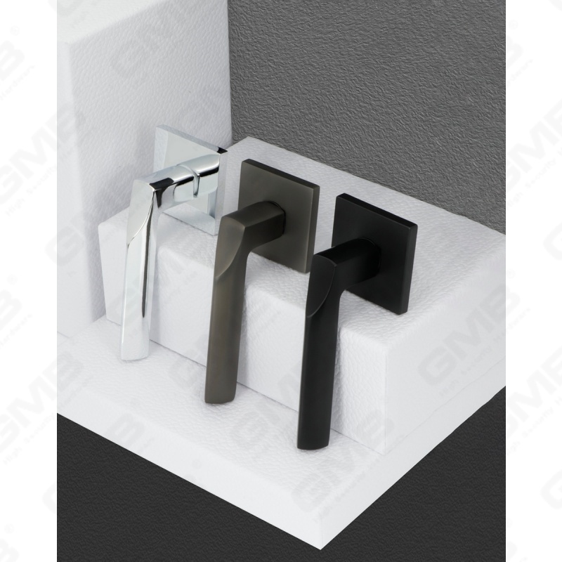 Nueva decoración moderna de la casa manija de puerta de aluminio en roseta redonda