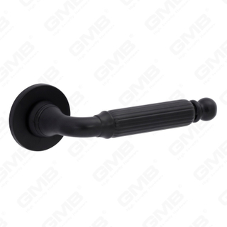 Nueva decoración moderna de la casa manija de puerta de aluminio en roseta redonda