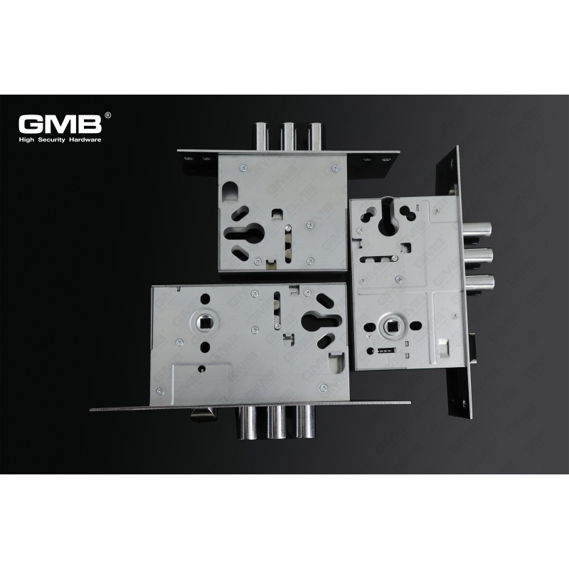 Cerradura de puerta de alta seguridad Cerradura de servicio pesado Cuerpo de puerta exterior Cerradura de puerta de embutir (819)