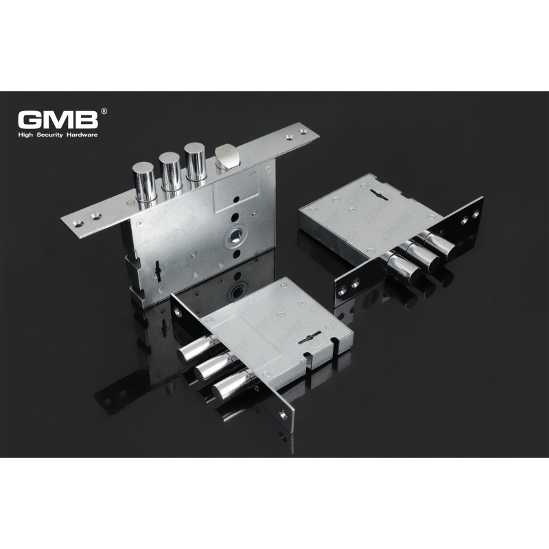 Cerradura de puerta de alta seguridad Cerradura de servicio pesado Cuerpo de puerta exterior Cerradura de puerta de embutir (818)