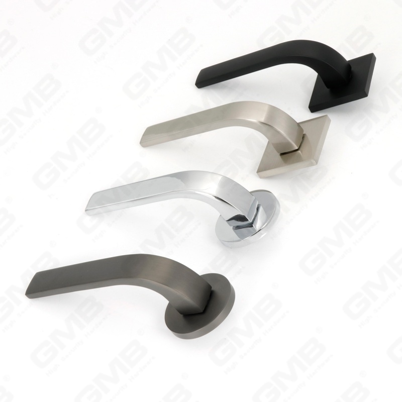 Nueva decoración moderna de la casa manija de puerta de aluminio en roseta redonda