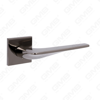 Nueva decoración moderna de la casa manija de puerta de aluminio en roseta redonda