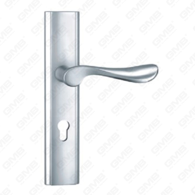 Manija de puerta de aluminio oxigenada en la manija de la puerta del plato (G504-G67)