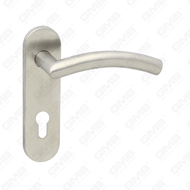 Manija de palanca de la palanca de la puerta de acero inoxidable de alta calidad #304 (62 105)