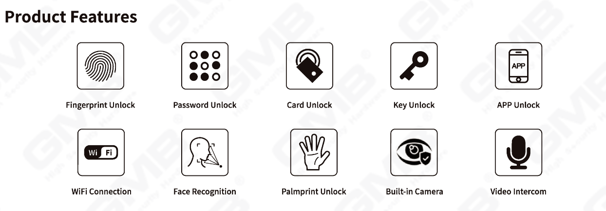 Reconocimiento de la cara Lock Smart (833)