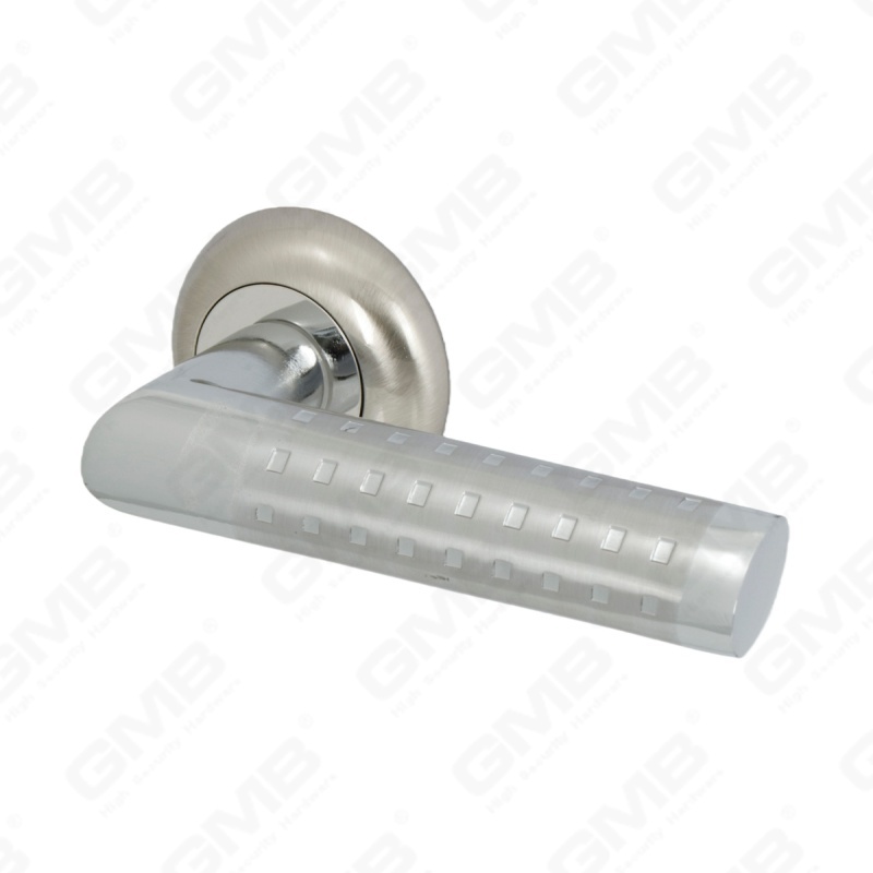 Nueva decoración moderna de la casa manija de puerta de aluminio en roseta redonda