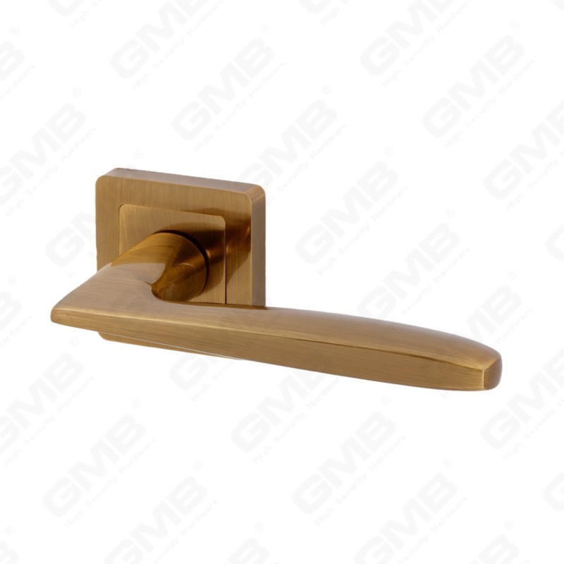 Nueva decoración moderna de la casa manija de puerta de aluminio en roseta redonda