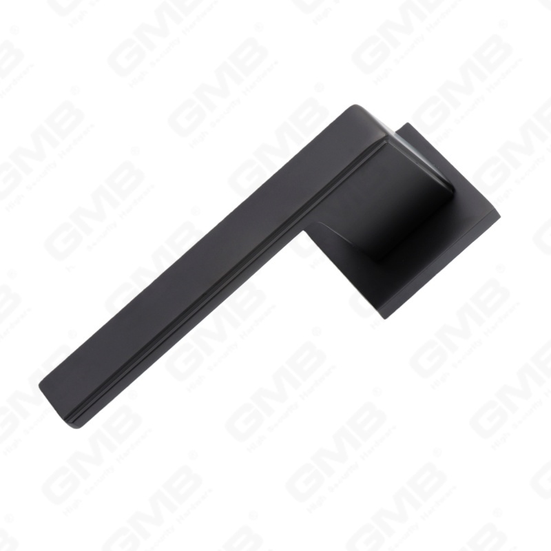 Nueva decoración moderna de la casa manija de puerta de aluminio en roseta redonda