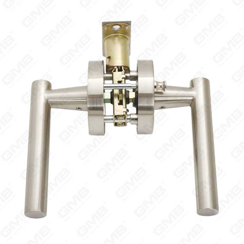 Cerradura de puerta interior de aleación de zinc/aluminio estándar ANSI UL, cerradura de palanca de manija de seguridad cilíndrica comercial tubular (9163)