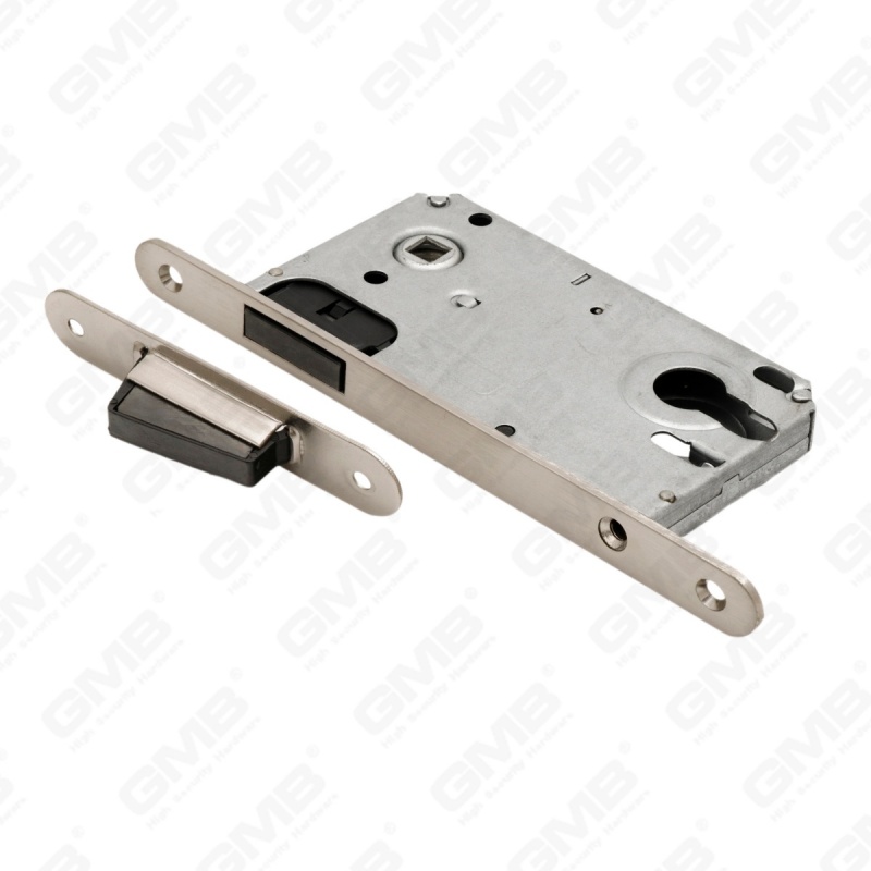Cerradura de puerta de embutir silenciosa con embutir de seguridad, cuerpo de cerradura con orificio de cilindro de cerradura magnética (CX8550C)