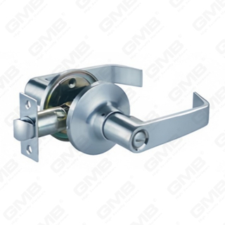 Cerradura de palanca cilíndrica comercial tubular con botón pulsador de aleación de zinc estándar ANSI UL (8009)