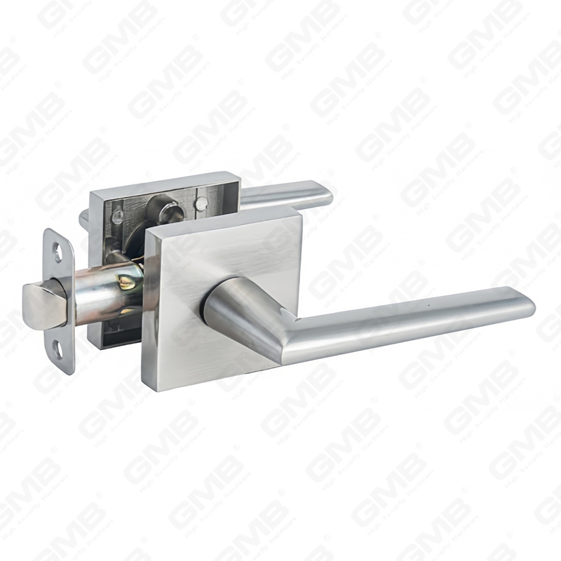 Cerradura de puerta interior de aluminio/aleación de zinc estándar ANSI UL, cerradura de palanca de manija de seguridad cilíndrica comercial tubular (9182)