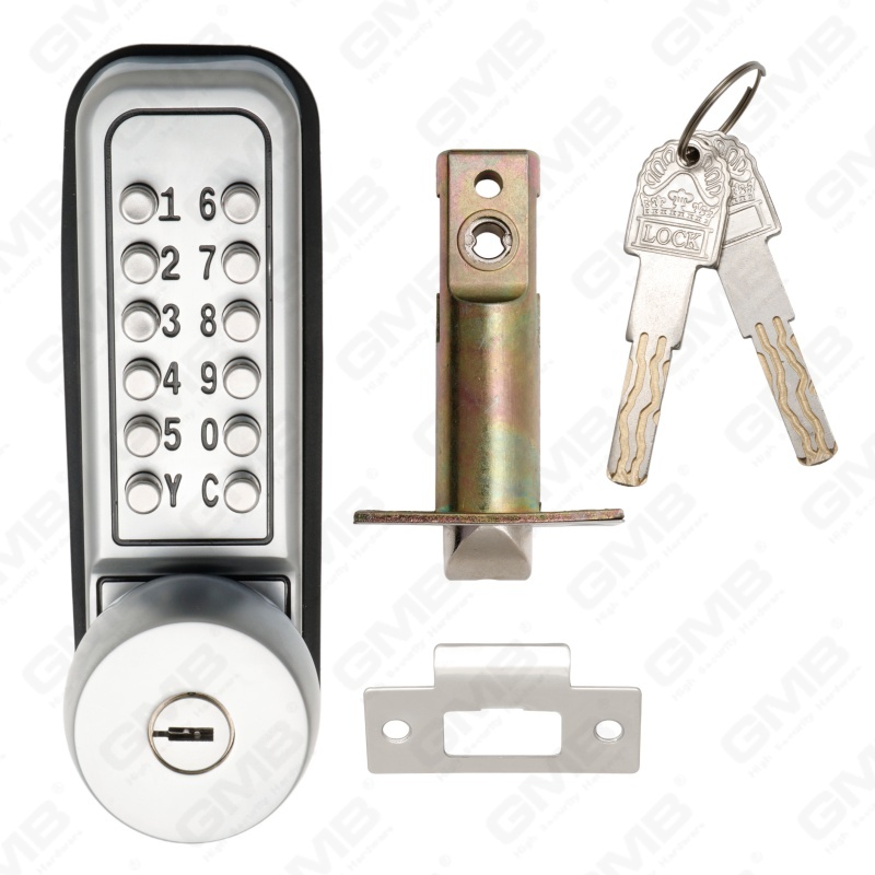 Cerradura de combinación Digital inteligente de aleación de Zinc, cerradura de manija de puerta con teclado de contraseña mecánica (209B)