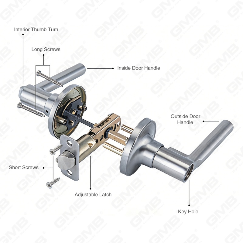 JUEGO PALANCA TUBULAR BOT&Oacute;N GIRO SERIE-1
