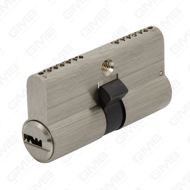 Cilindro de cerradura de puerta de latón de perfil europeo de alta seguridad de dos estrellas Skg