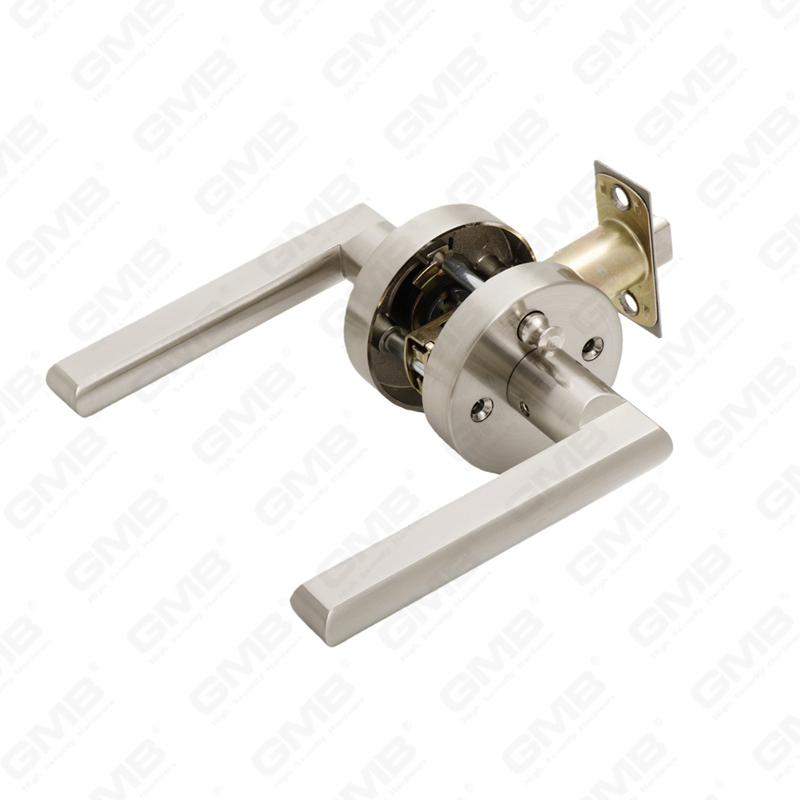 Cerradura de puerta interior de aleación de zinc/aluminio estándar ANSI UL, cerradura de palanca de manija de seguridad cilíndrica comercial tubular (9165)