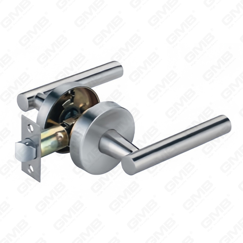 Cerradura de puerta interior de aleación de zinc/aluminio estándar ANSI UL, cerradura de palanca de manija de seguridad cilíndrica comercial tubular (9163)