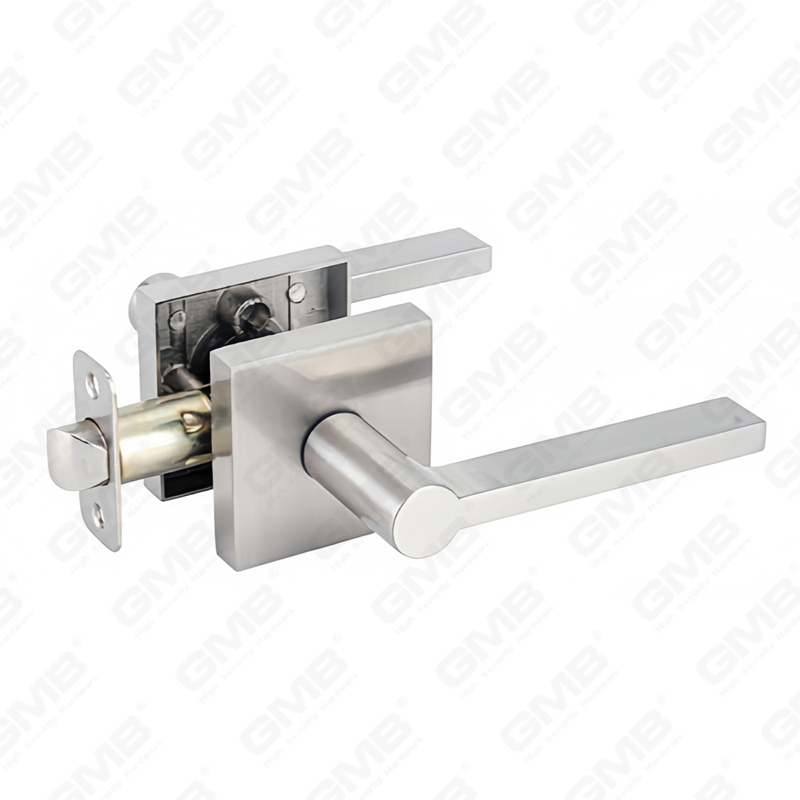 Cerradura de puerta interior de aleación de zinc/aluminio estándar ANSI UL, cerradura de palanca de manija de seguridad cilíndrica comercial tubular (9172)