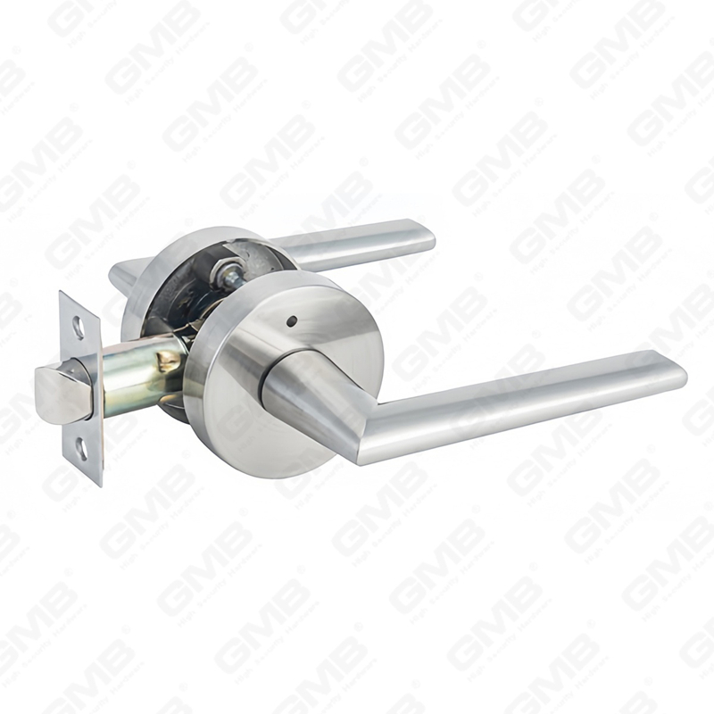 Cerradura de puerta interior de aluminio/aleación de zinc estándar ANSI UL, cerradura de palanca de manija de seguridad cilíndrica comercial tubular (9182)