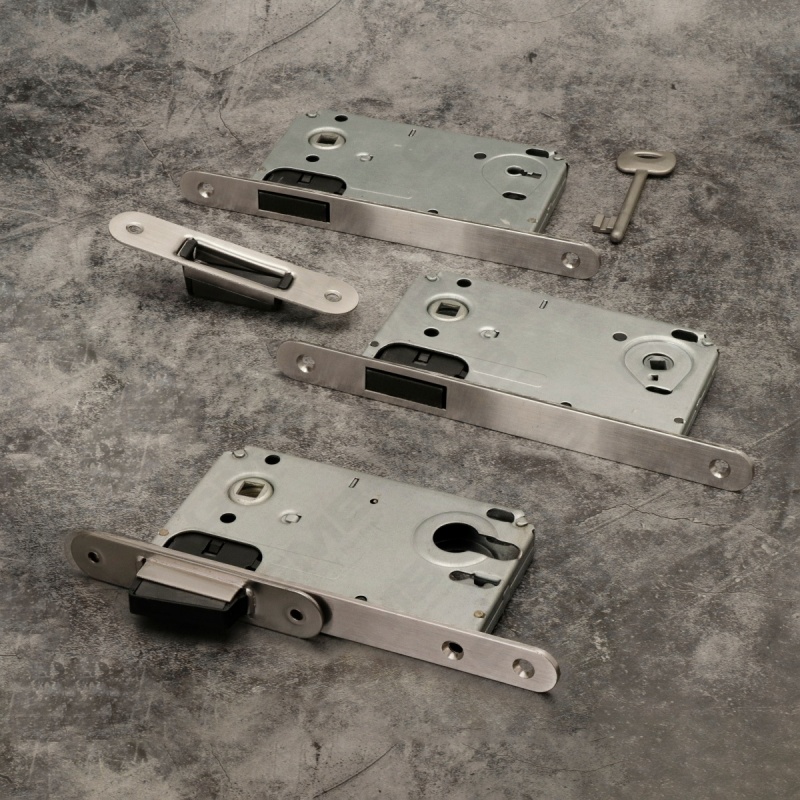 Cerradura de puerta de embutir silenciosa con embutir de seguridad, cierre magnético, cuerpo de cerradura con llave (CX9050K)