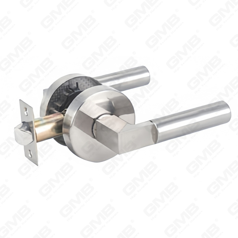 Heavy Duty Tubular Lever Door Lock Series, Zinc alloy Round Rosette Entry Door Handle Lock（B2021）