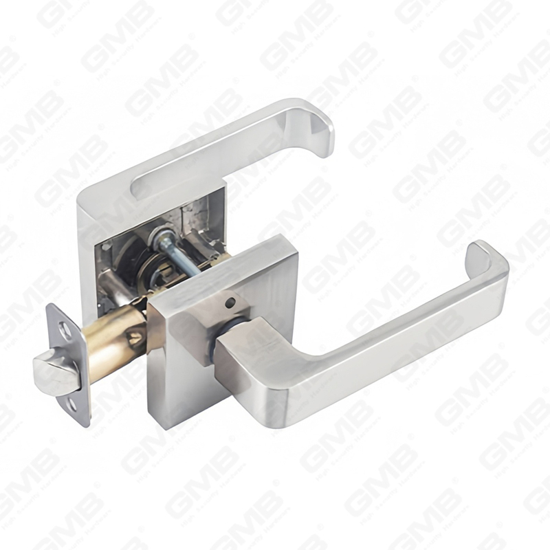 Cerradura de puerta interior de aluminio/aleación de Zinc estándar ANSI UL, cerradura de palanca de manija de seguridad cilíndrica comercial Tubular (9166)