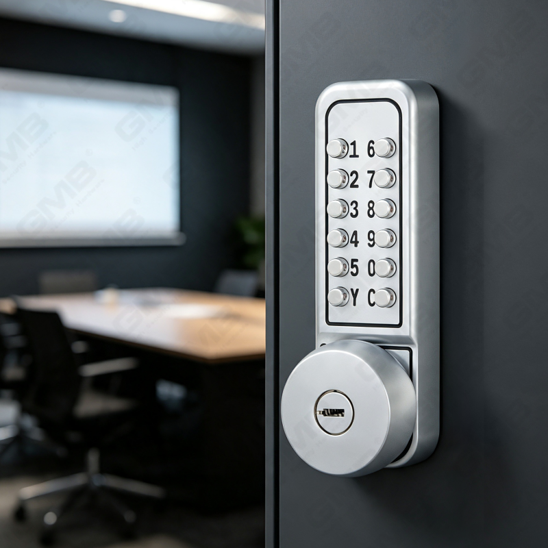 Cerradura de combinación Digital inteligente de aleación de Zinc, cerradura de manija de puerta con teclado de contraseña mecánica (209B)