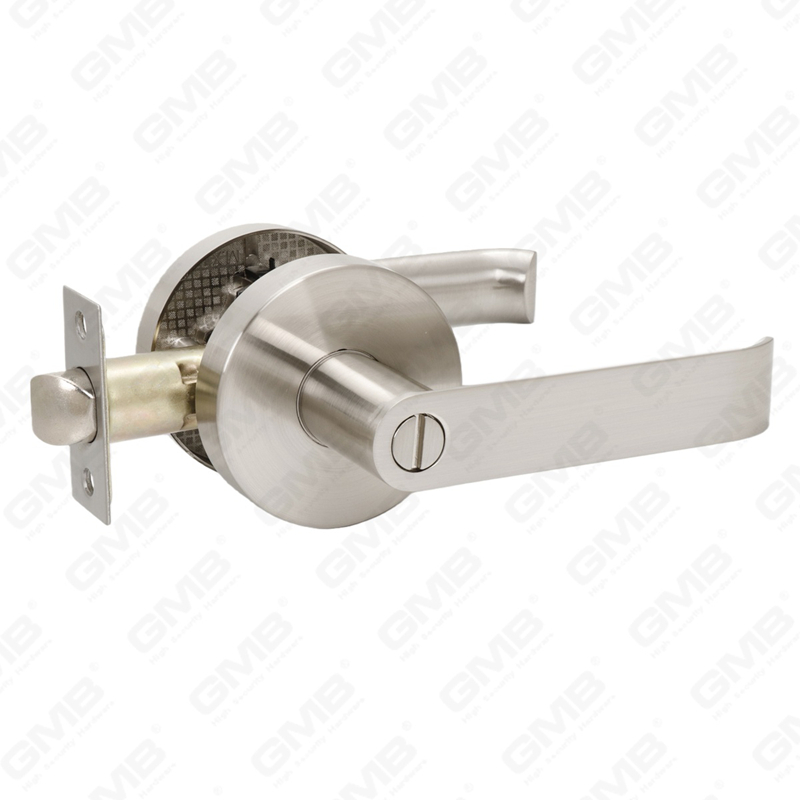 Serie de cerraduras de puerta con palanca tubular de alta resistencia, cerradura de manija de puerta de entrada con roseta redonda (B2003)
