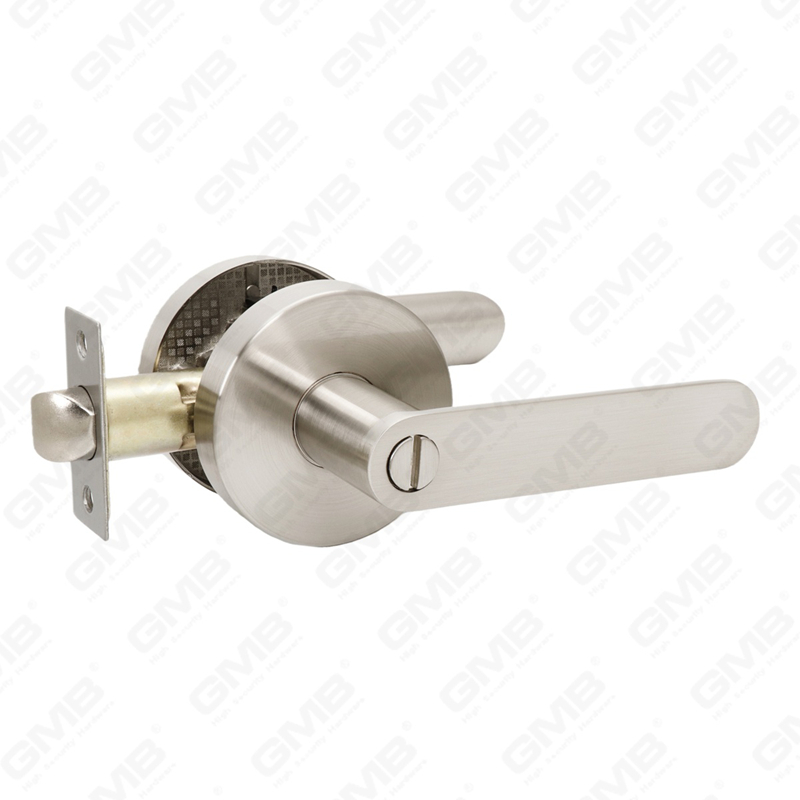 Serie de cerraduras de puerta con palanca tubular de alta resistencia, cerradura de manija de puerta de entrada con roseta redonda (B2002)