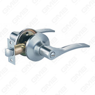 Cerradura de palanca cilíndrica comercial tubular con botón pulsador de aleación de zinc estándar ANSI UL (8010)