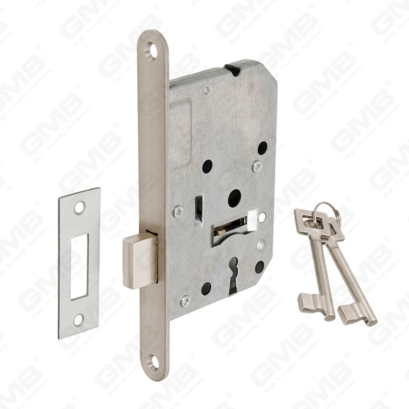 Cerradura de puerta de embutir de alta seguridad Cerrojo de latón Zamak SKG 1 estrella 1 llave de zamak con 6 cuerpos de cerradura diferentes (5100)