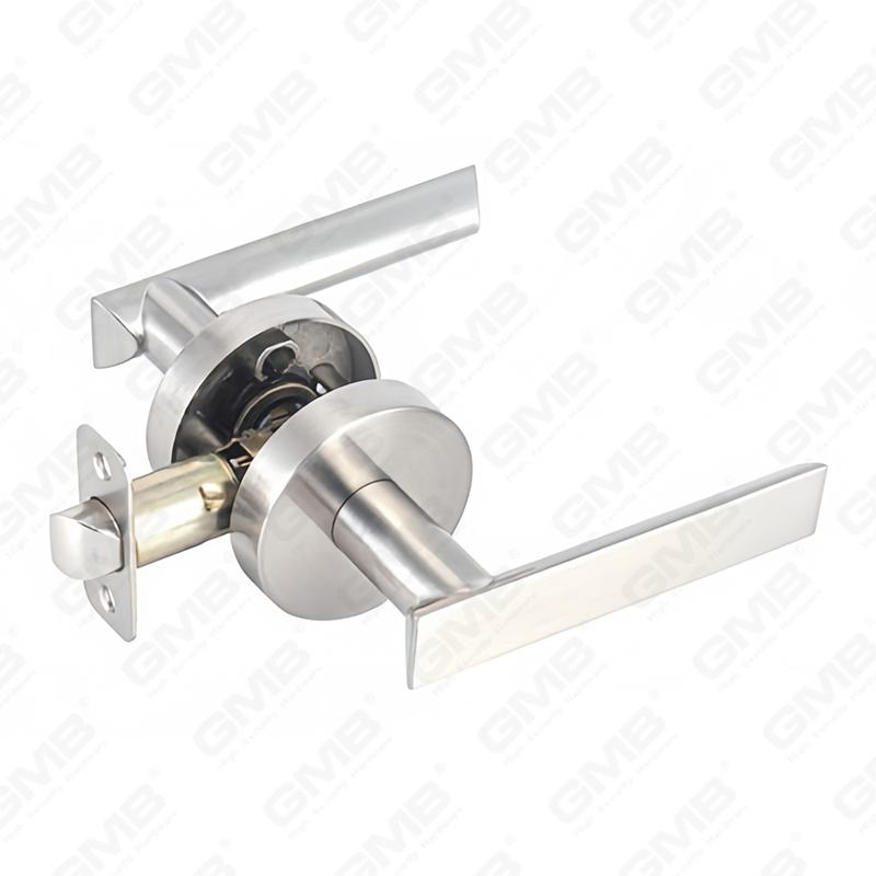 Cerradura de puerta interior de aluminio/aleación de zinc estándar ANSI UL, cerradura de palanca de manija de seguridad cilíndrica comercial tubular (9169)