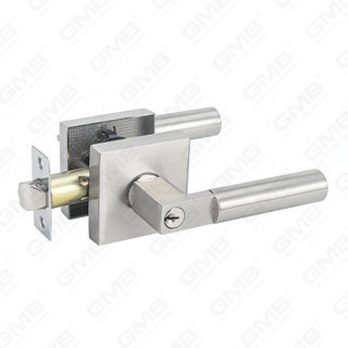 Heavy Duty Tubular Lever Door Lock Series, Zinc alloy Square Rosette Entry Door Handle Lock（A2021）