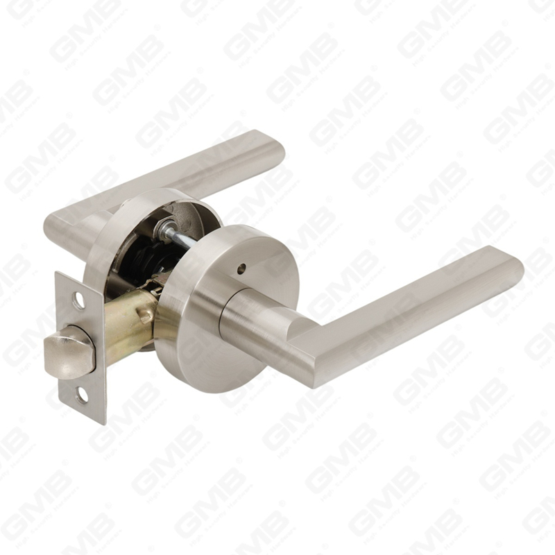 Cerradura de puerta interior de aleación de zinc/aluminio estándar ANSI UL, cerradura de palanca de manija de seguridad cilíndrica comercial tubular (9165)