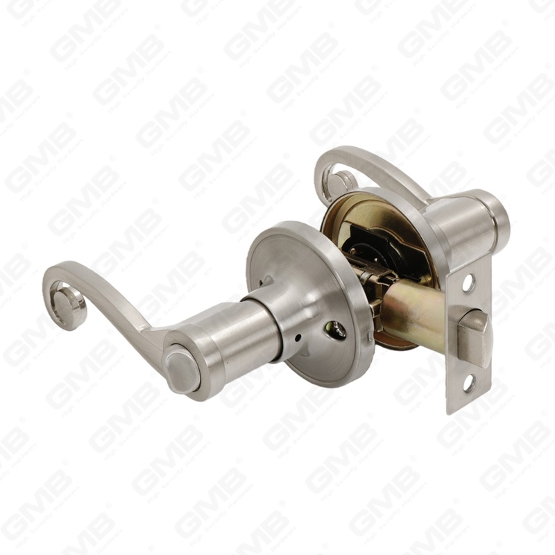 Cerradura de puerta interior de aluminio de aleación de Zinc estándar ANSI UL, cerradura de palanca de manija de seguridad comercial Tubular de servicio (8001)