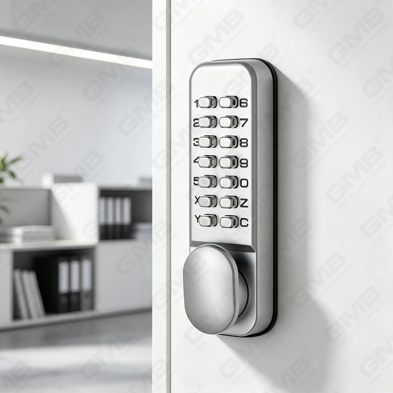 Cerradura de combinación digital inteligente de aleación de zinc Cerradura de manija de puerta con teclado de contraseña mecánica (20B)
