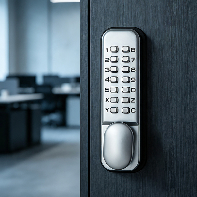 Cerradura de combinación digital inteligente de aleación de zinc Cerradura de manija de puerta con teclado de contraseña mecánica (20S)