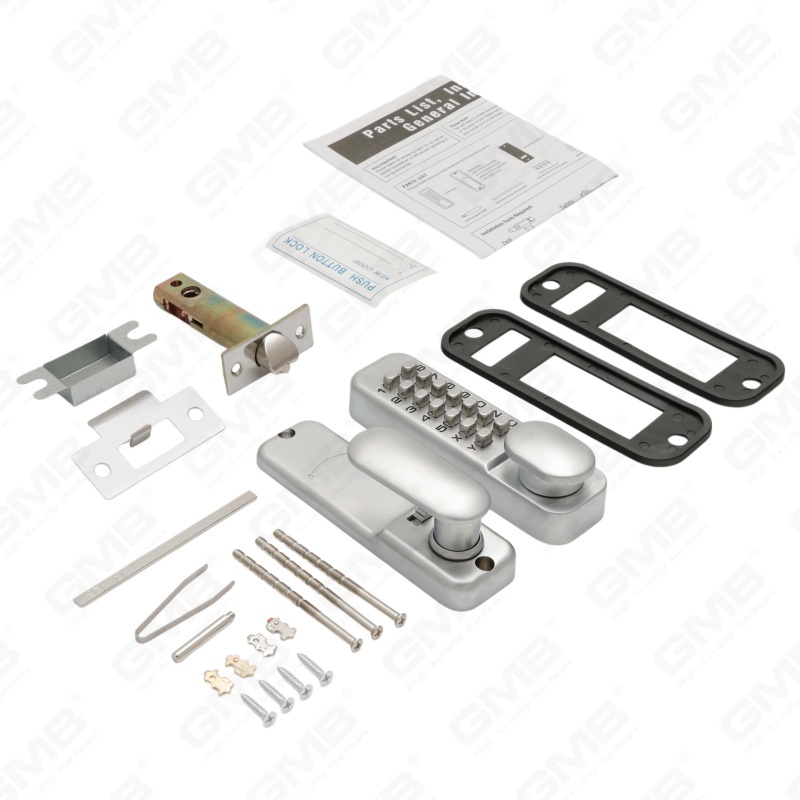 Cerradura de combinación digital inteligente de aleación de zinc Cerradura de manija de puerta con teclado de contraseña mecánica (20S)