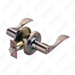 Cerradura de palanca cilíndrica comercial tubular con botón pulsador de aleación de zinc estándar ANSI UL (8005)