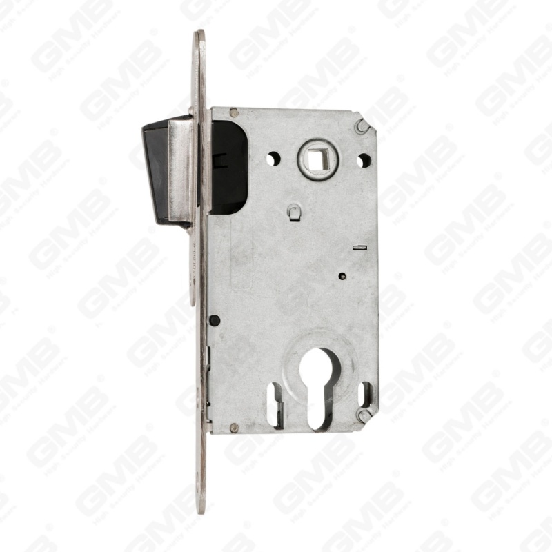 Cerradura de puerta de embutir silenciosa con embutir de seguridad, cuerpo de cerradura con orificio de cilindro de cerradura magnética (CX8550C)