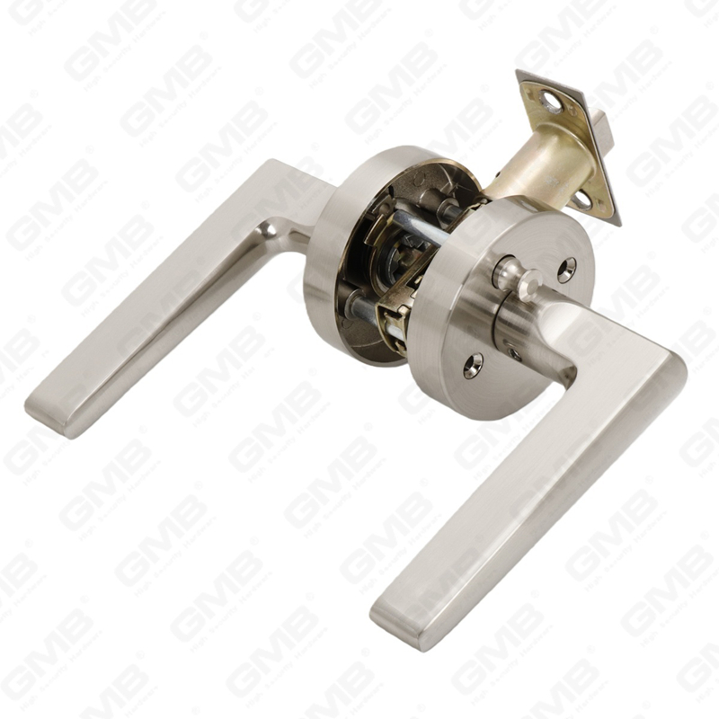 Cerradura de puerta interior de aleación de zinc/aluminio estándar ANSI UL, cerradura de palanca de manija de seguridad cilíndrica comercial tubular (9161)